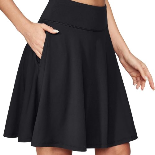 20" Knee Length Skorts Skirts for Women with Pockets Tennis Skirt High Waisted G Skirts for Women Casual Athletic